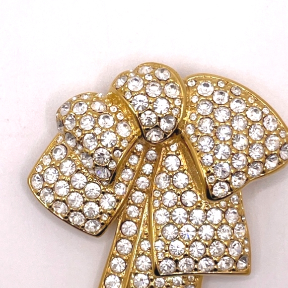 Nolan Miller Signed Glamour Collection Double Bow Brooch